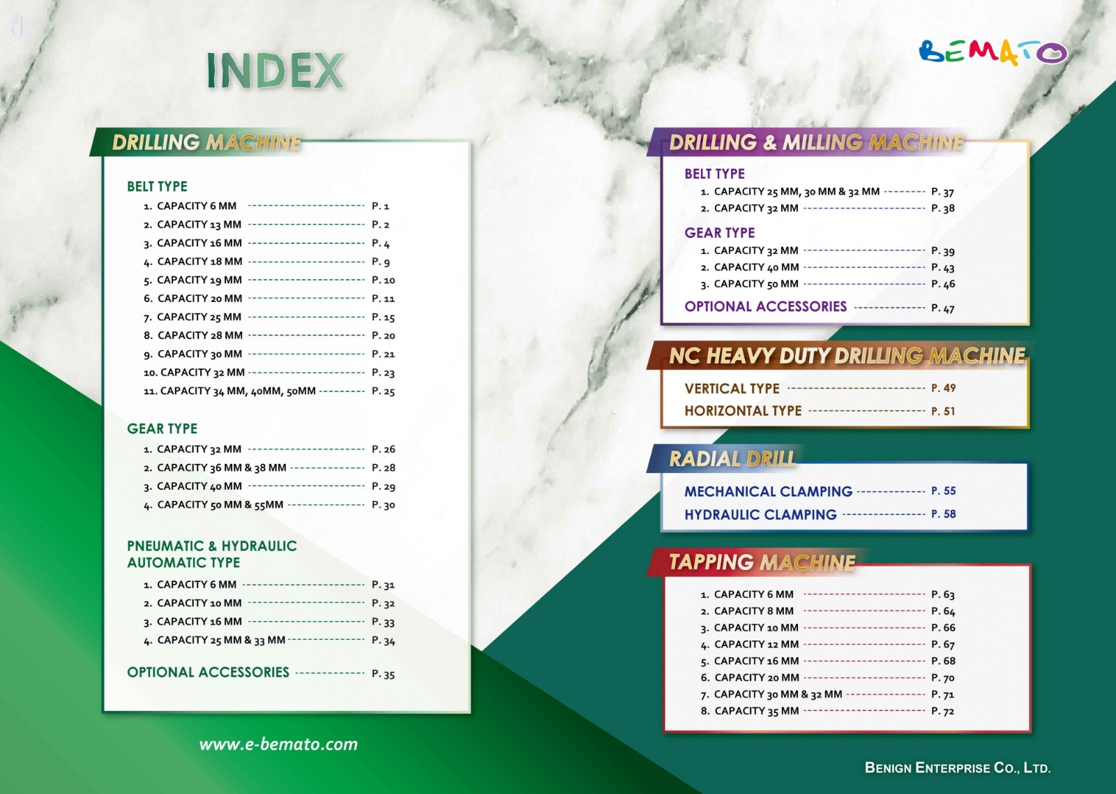 Katalog wiertarek BEMATO 2018