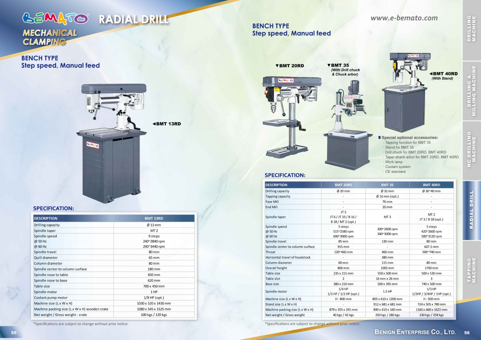 Katalog wiertarek BEMATO 2018