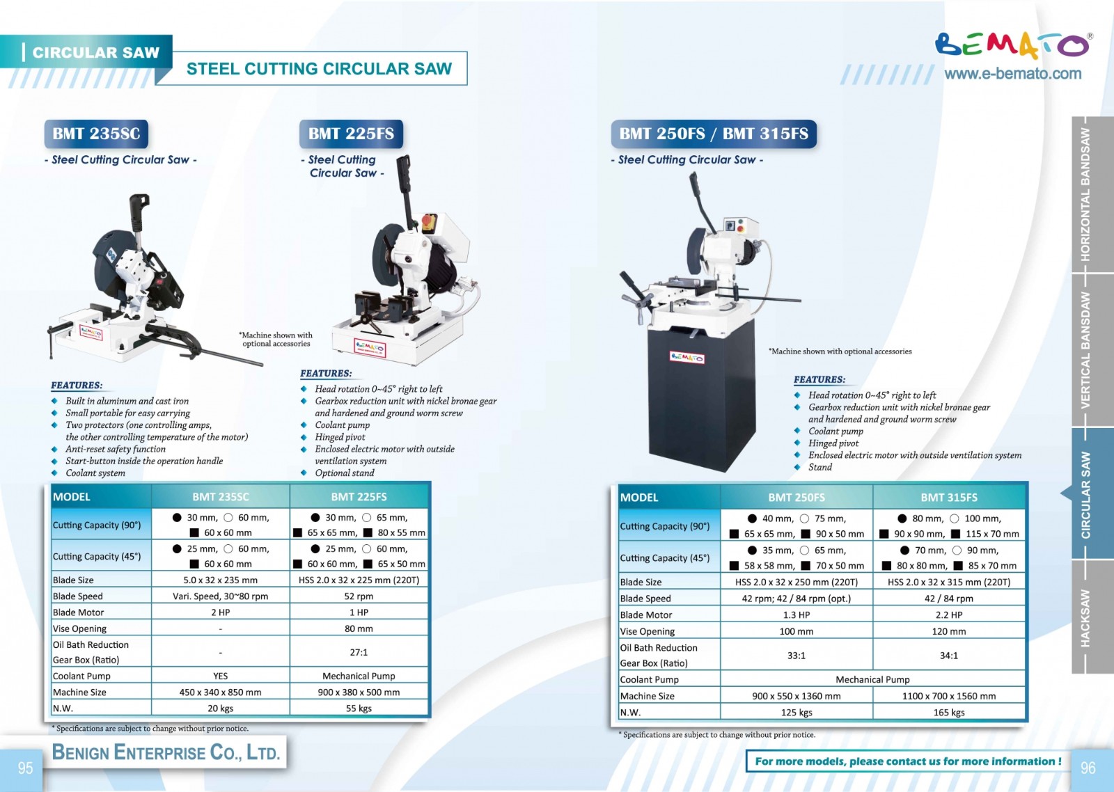 Sägemaschinenkatalog 2018