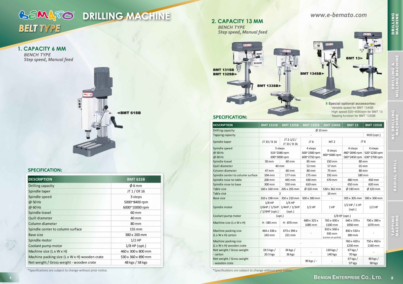 Katalog wiertarek BEMATO 2018