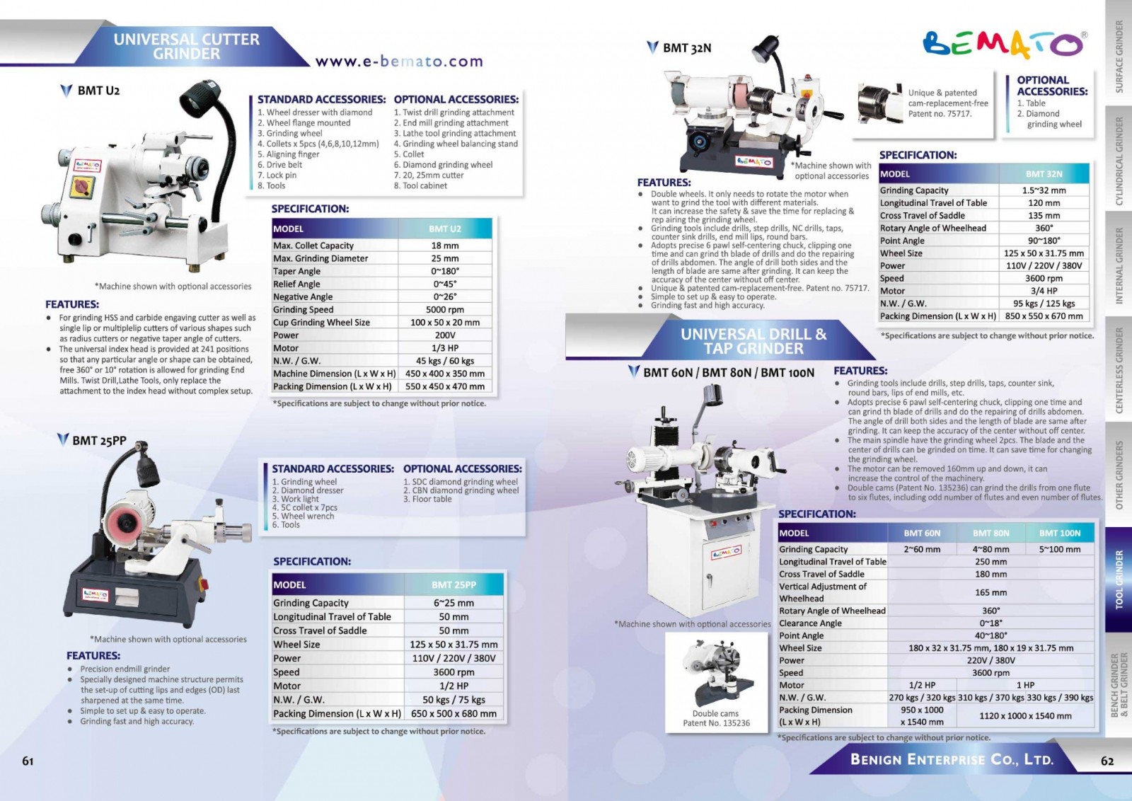 Schleifmaschinenkatalog 2018