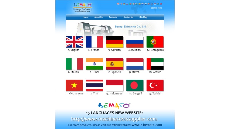 Situs Web Baru BEMATO 15 Bahasa