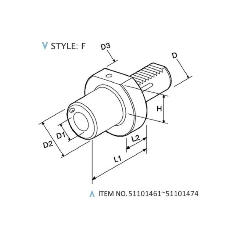 UCHWYTY STATYCZNE DIN 69880 (STYL: F)