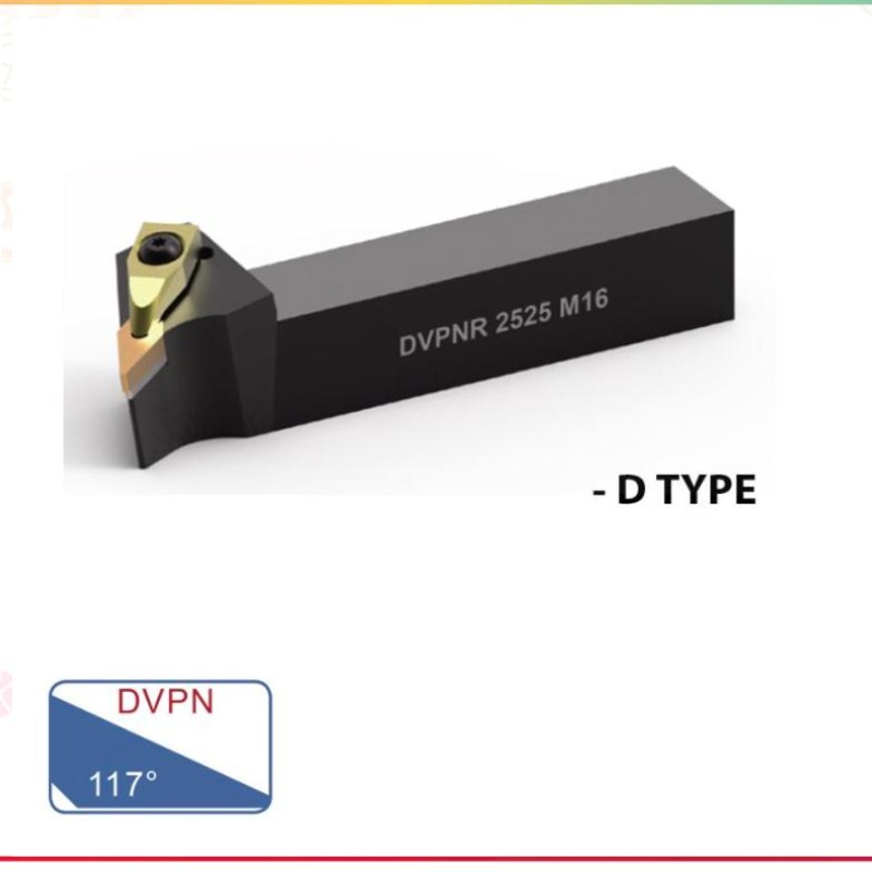 EXTERNAL TURNING TOOL (DVPN 117° - D TYPE)