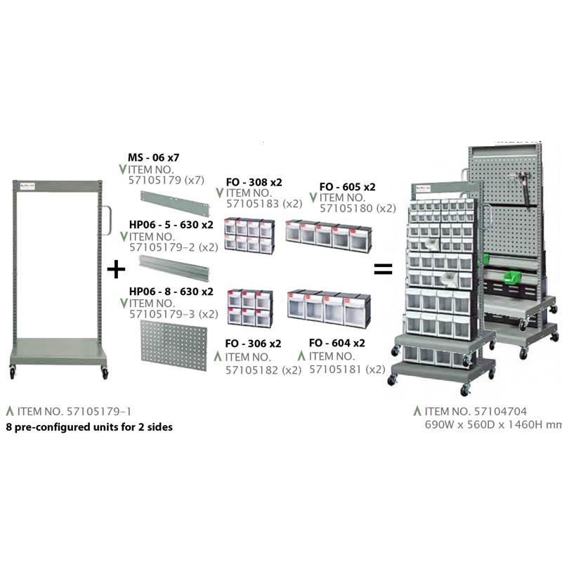 MOBILE STANDS - 8 PRE-CONFIGURED UNITS FOR 2 SLIDES