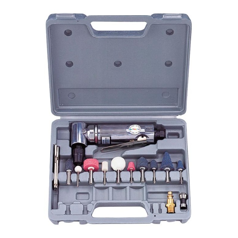 1/4” AIR RIGHT ANGLE DIE GRINDER KIT (16PCS)