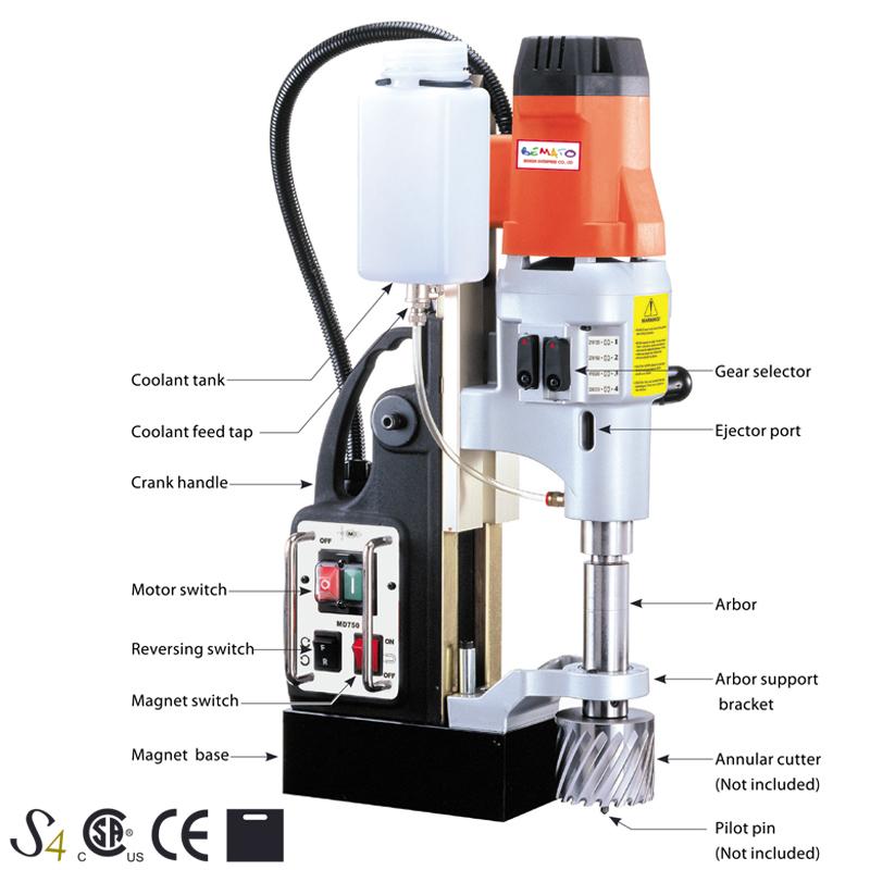 4 SPEED MAGNETIC DRILLING MACHINE