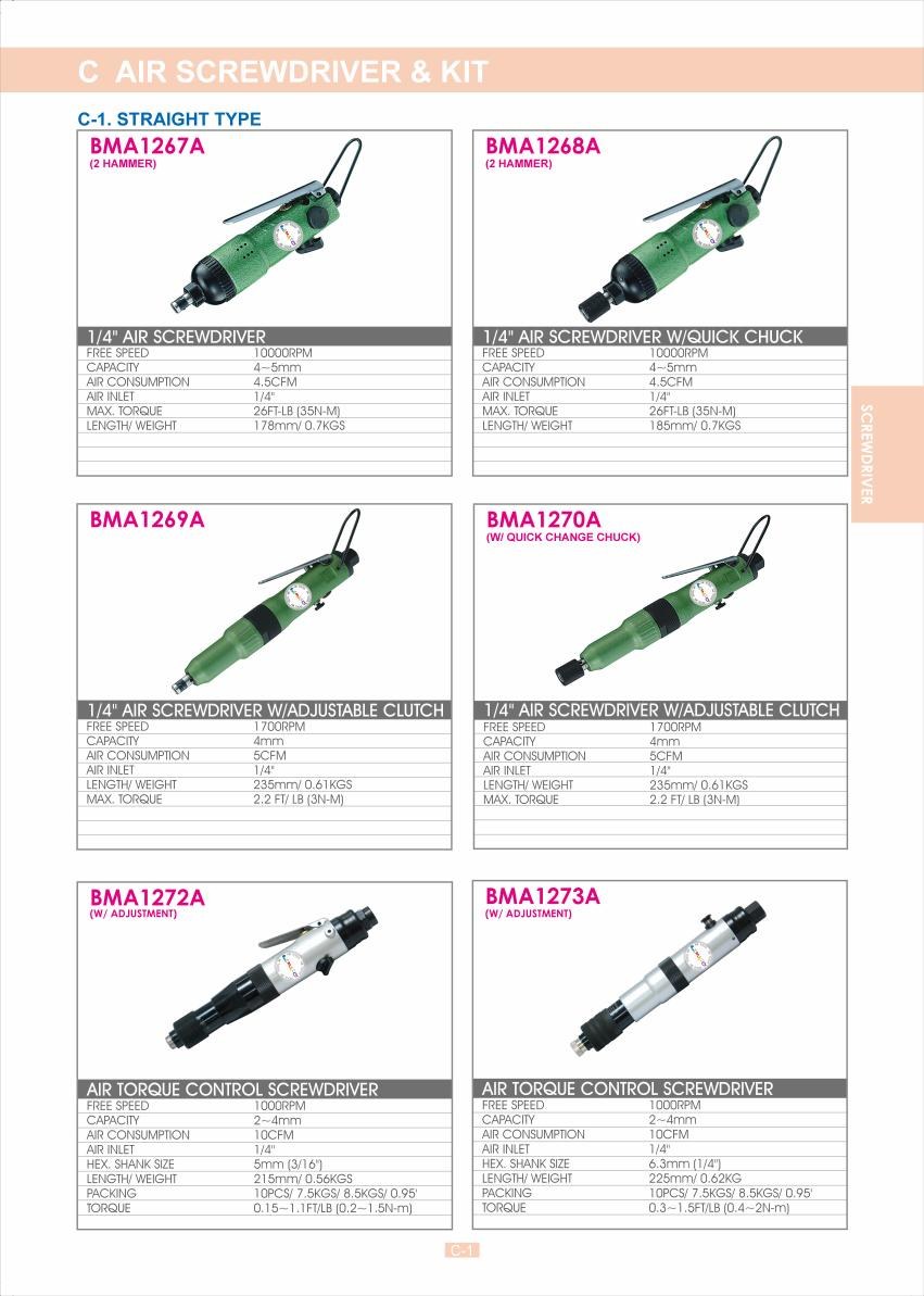 C-AIR SCREWDRIVER & KIT